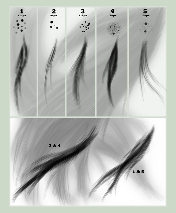 Photoshop hair brushes